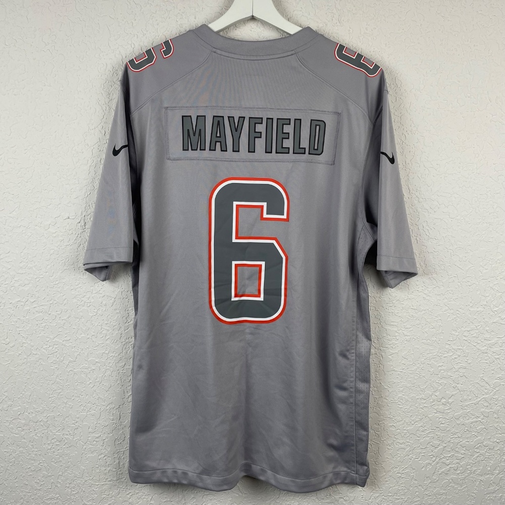 NFL Cleveland Browns Baker Mayfield #6 Alternate Game Large Gray Nike Jersey - Picture 3 of 12